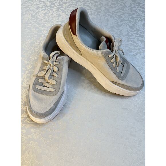 Kizik Shoes - Kizik Women's Prague Casual Sneakers Shoes Crème Brulee Red Size W's 6.5 M's 5